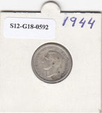 S12-G18-0592 United Kingdom 6 pence 1944 silver VF KM852