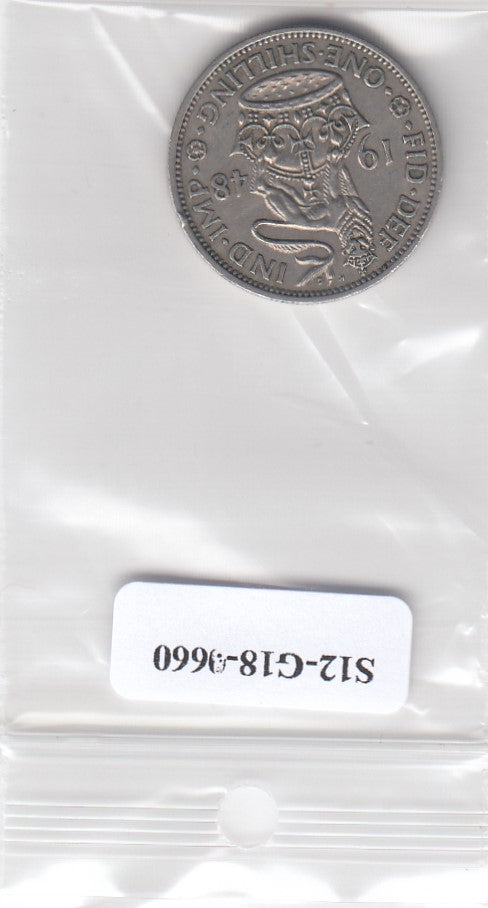 S12-G18-0660 Verenigd Koninkrijk 1 shilling 1948  VF KM863 engels