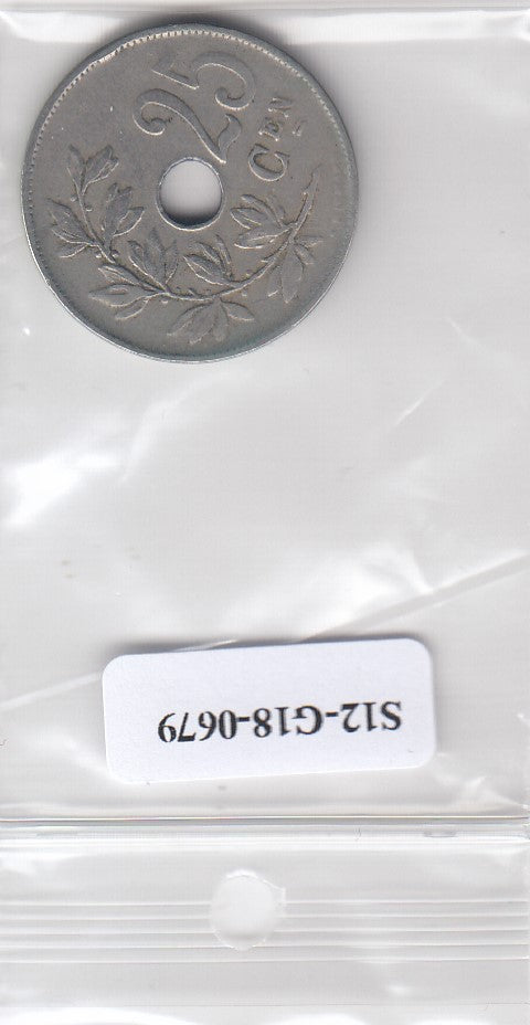 S12-G18-0679 België 25 centimes 1922 belgie VF KM86