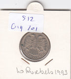 S12-G19-0101 Rusland 10 rubles 1993 Leningrad VF+ Y313a