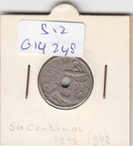S12-G19-0248 Spanje 50 centimos 1949 (jaar 62) ZG KM777