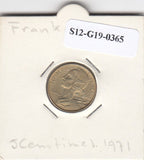 S12-G19-0365 Frankrijk 5 centimes 1971  VF KM933
