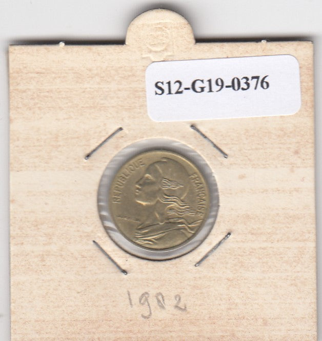 S12-G19-0376 Frankrijk 5 centimes 1982  VF KM933