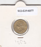 S12-G19-0377 Frankrijk 5 centimes 1983  VF KM933