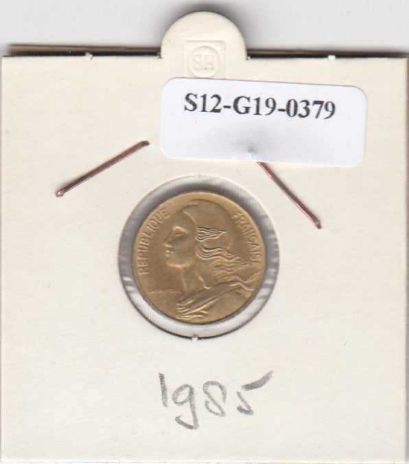 S12-G19-0379 Frankrijk 5 centimes 1985  VF KM933