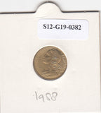 S12-G19-0382 Frankrijk 5 centimes 1988  VF KM933