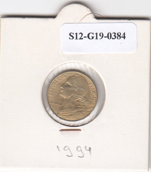 S12-G19-0384 Frankrijk 5 centimes 1994  VF KM933