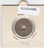 S12-G19-0386 Frankrijk 10 centimes 1935  VF KM866a