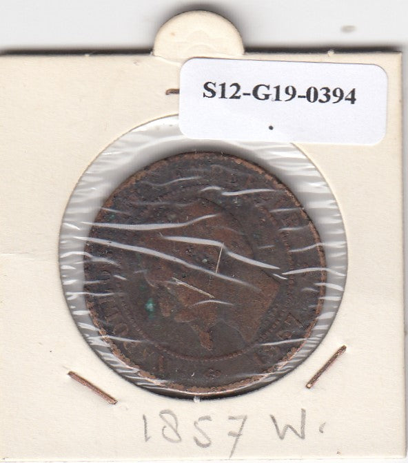 S12-G19-0394 Frankrijk 10 centimes 1857 W FI KM771
