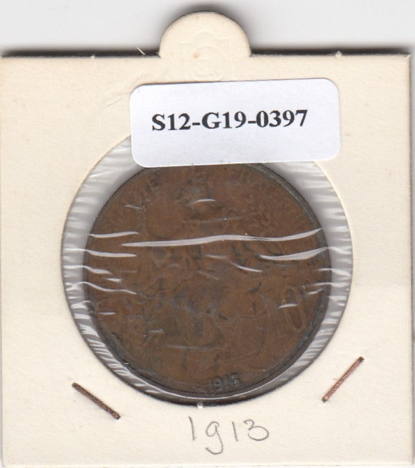 S12-G19-0397 Frankrijk 10 centimes 1917  VF KM843