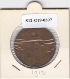 S12-G19-0397 Frankrijk 10 centimes 1917  VF KM843