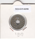 S12-G19-0398 Frankrijk 10 centimes 1918  VF KM866a