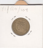 S12-G19-0408 Frankrijk 10 centimes 1962  VF KM929