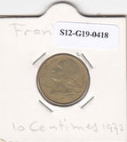 S12-G19-0418 Frankrijk 10 centimes 1972  VF KM929