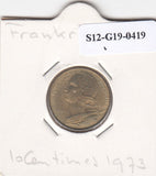 S12-G19-0419 Frankrijk 10 centimes 1973  VF KM929