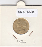 S12-G19-0432 Frankrijk 10 centimes 1986  VF KM929