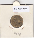 S12-G19-0433 Frankrijk 10 centimes 1987  VF KM929