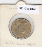 S12-G19-0446 Frankrijk 20 centimes 1964  VF KM930