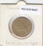 S12-G19-0447 Frankrijk 20 centimes 1966  VF KM930