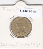 S12-G19-0456 Frankrijk 20 centimes 1975  VF KM930