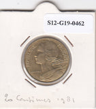 S12-G19-0462 Frankrijk 20 centimes 1981  VF KM930