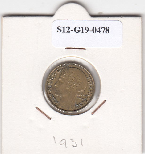 S12-G19-0478 Frankrijk 50 centimes 1931  VF KM894