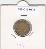 S12-G19-0478 Frankrijk 50 centimes 1931  VF KM894