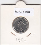 S12-G19-0504 Frankrijk 1/2 franc 1986  VF KM931.1