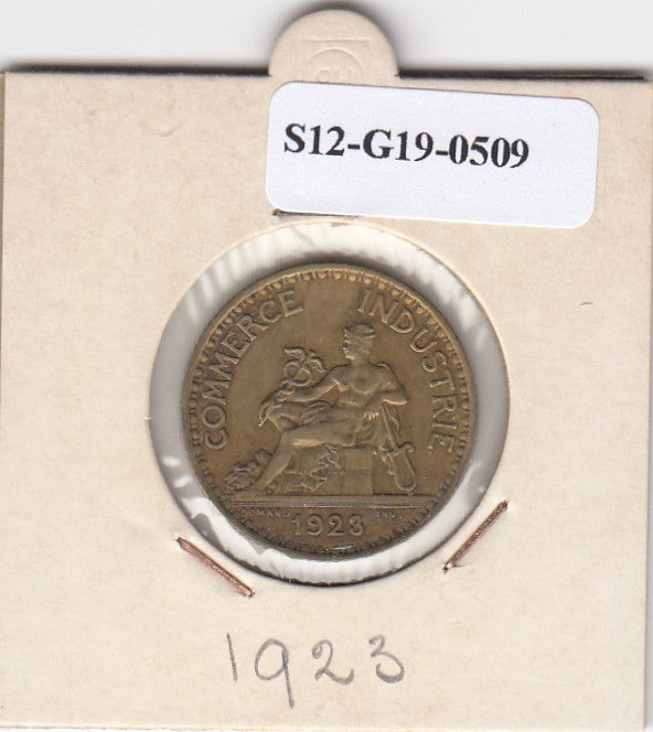 S12-G19-0509 Frankrijk 1 franc 1923  VF KM876