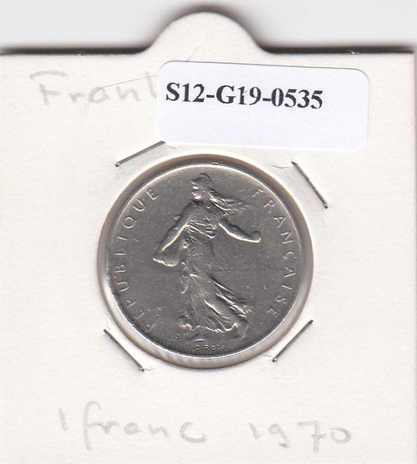 S12-G19-0535 Frankrijk 1 franc 1970  VF KM925.1