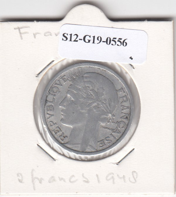 S12-G19-0556 Frankrijk 2 francs 1948  VF KM886a