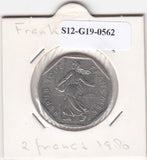 S12-G19-0562 Frankrijk 2 francs 1980  VF KM942.1