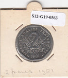 S12-G19-0563 Frankrijk 2 francs 1981  VF KM942.1