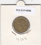 S12-G19-0586 Frankrijk 10 francs 1950 B VF KM915