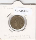 S12-G19-0591 Frankrijk 10 francs 1953  VF KM915