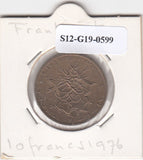 S12-G19-0599 Frankrijk 10 francs 1976  VF KM940
