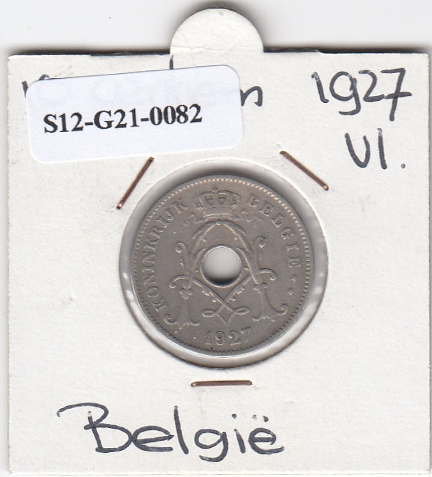 S12-G21-0082 België 10 centiem 1927 ZFR KM# 86 Vlaams