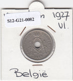 S12-G21-0082 België 10 centiem 1927 ZFR KM# 86 Vlaams