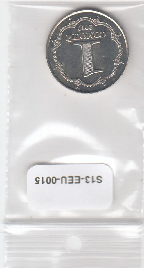 S13-EEU-0015-M10 Tajikistan 1 Somoni UNC 2019 KM56