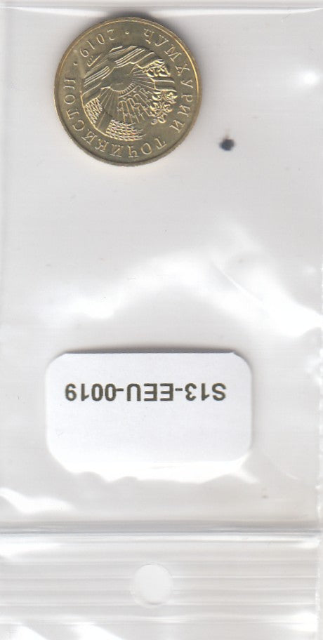 S13-EEU-0019-M06 Tajikistan 5 Diram UNC 2019 KM52