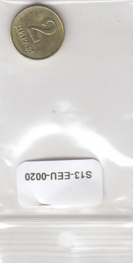 S13-EEU-0020-M08 Tajikistan 2 Diram UNC 2019 KM51