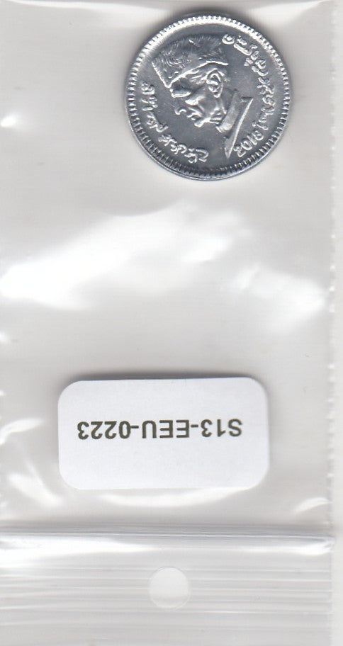 S13-EEU-0223 Pakistan 1  Rupee UNC 2018 KM67