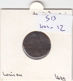 S13-K01-0012 Frankrijk Dubbele Tournois fI 1639
