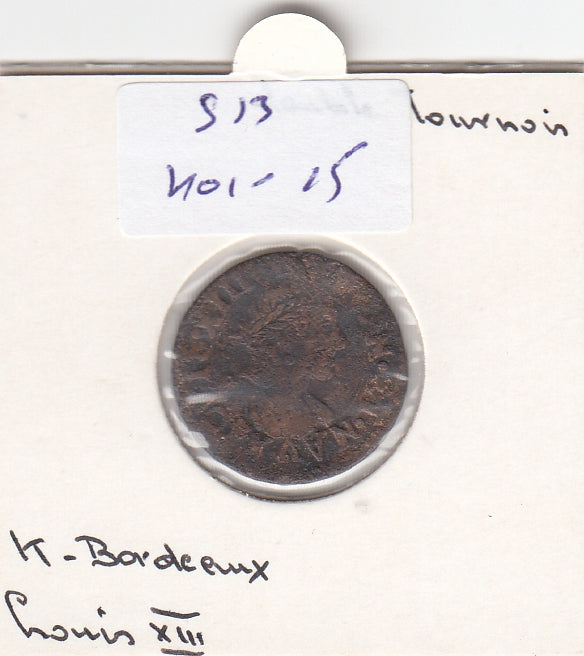 S13-K01-0015 Frankrijk Dubbele Tournoois fI     bordeaux