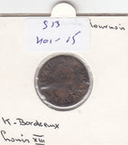 S13-K01-0015 Frankrijk Dubbele Tournoois fI     bordeaux