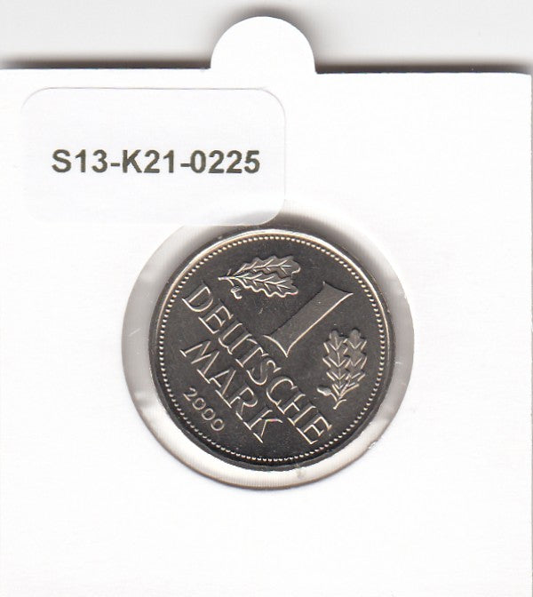 S13-K21-0225 Germany 1 Mark UNC 2000 KM110 F