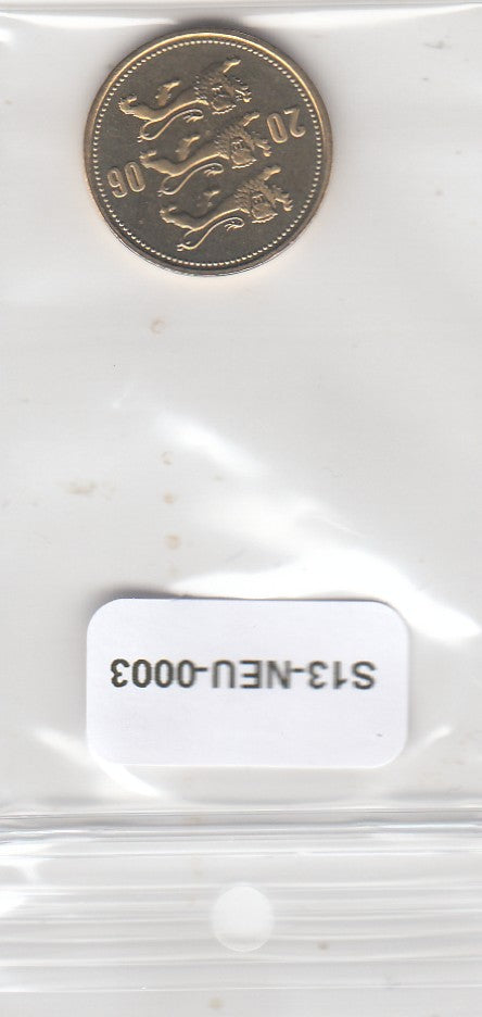 S13-NEU-0003-M30 Estonia 50 Senti UNC 2006 KM24  British Mint