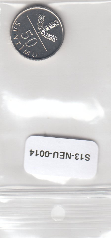 S13-NEU-0014-M06 Latvia 50 Santimu UNC 2009 KM13