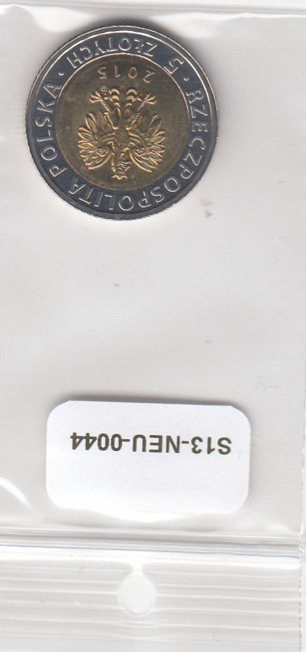 S13-NEU-0044-M32 Poland 5 Zlotych UNC 2015 Y927   Poznań Town Hall