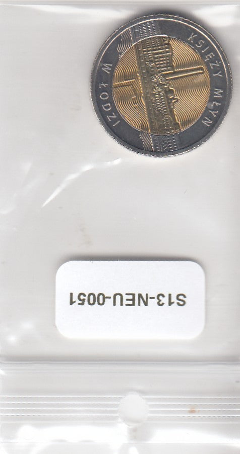 S13-NEU-0051-M03 Poland 5 Zlotych UNC 2016 Y949   The Priest’s Mill in Łodz